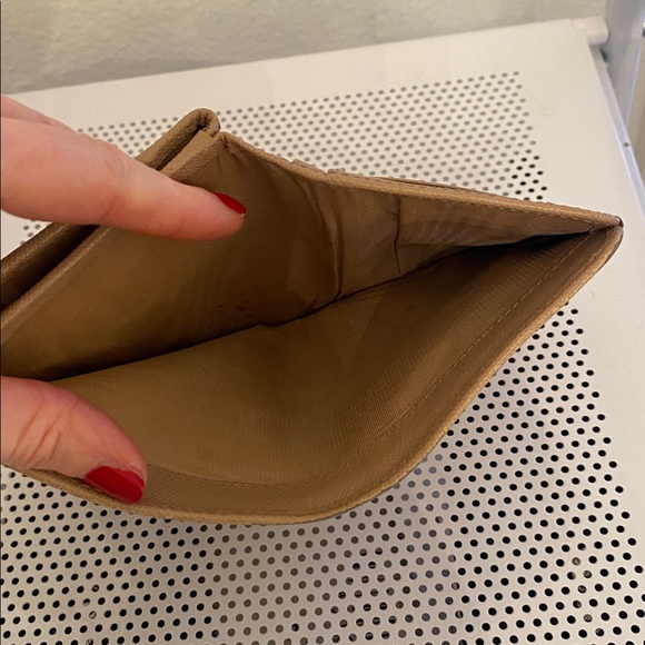 Prada Saffiano Leather Bifold Wallet In Beige - Picture 8 of 13